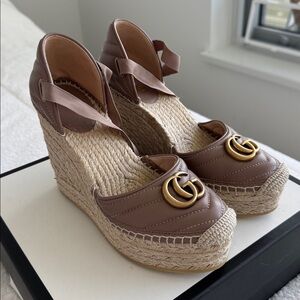 Authentic Gucci Marmont Wedges